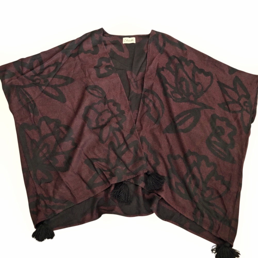 Cleobella Sevigny Capelet Shawl Poncho Throw Cape Wrap One Size Boho Witchy